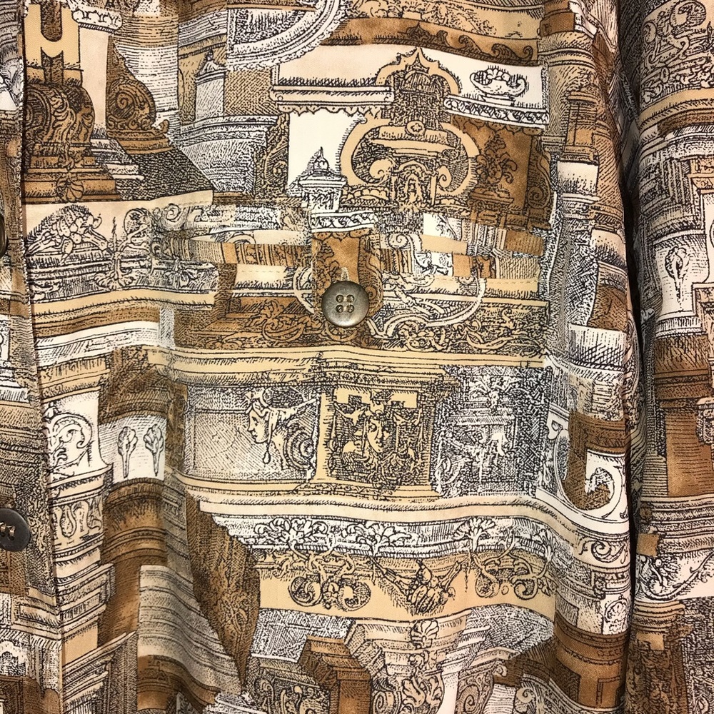 Greco Roman Print Long Tunic Shirt - Picture 7 of 10
